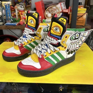Adidas Originals Jeremy Scott Sneakers Eagle Wings 2.0 Totem Shoes Obyo size 9,5 - Foto 1 di 18
