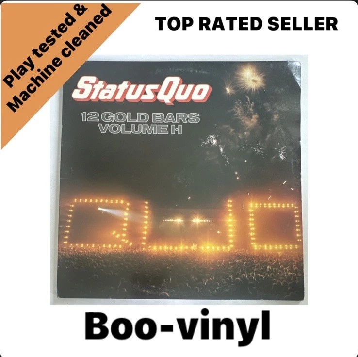 Status Quo-12 Gold Bars Volume 1+1-Vertigo-QUOTV2-Double-Lp Record EX / EX Con - Image 1 of 4