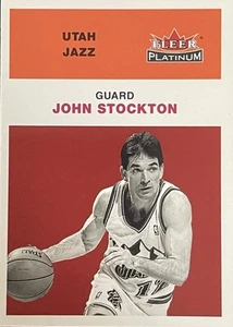 2001-02 Fleer Platinum JOHN STOCKTON Utah Jazz - Bild 1 von 2