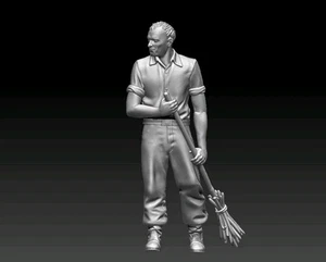 20th Century Worker Figure 1:16 Scale High Detail 3d Resin Printed - Picture 1 of 2