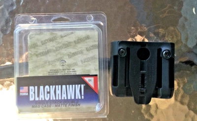 BLACKHAWK SINGLE STACK, DOUBLE MAG CASE, MATTE BLACK FINISH, MODEL 410510PBK  - Image 1 of 4