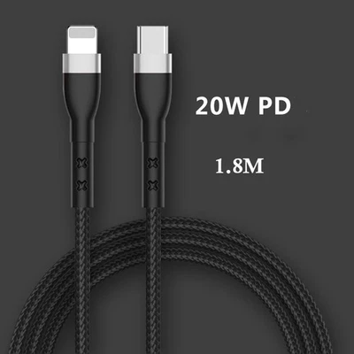 Cable USB C a iOS PD Carga Rápida Sincronización de Datos Cable para iPhone 14 13 12 11 Pro Max Foto 1 de 4