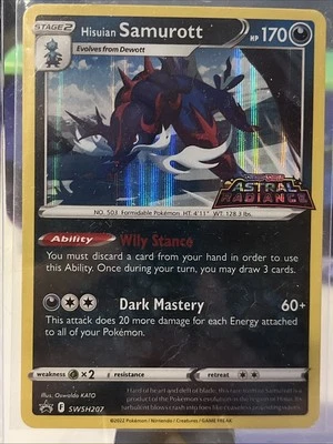 Hisuian Samurott SWSH207 SWSH: Sword & Shield Promo Cards Holo NM - Image 1 of 2