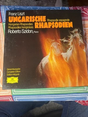 Liszt - Hungarian Rhapsodies ROBERTO SZIDON Piano DGG 3-LP BOX EX/VG+ - Image 1 of 4