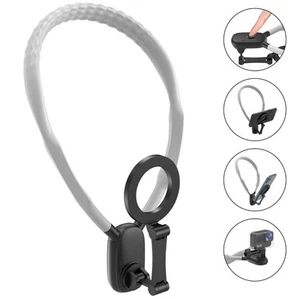 Strong Magnetic Neck Mount Holder Silicone For iPhone SAMSUNG POV Cell Phone - Photo 1 sur 9
