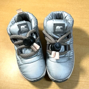 Zapatillas deportivas Sorel Out N About de encaje hinchado gris talla 8 para mujer - Imagen 1 de 7
