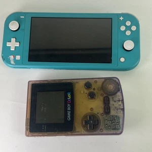 Nintendo Switch Lite - Turquoise GBC - For Spares or Repair - Picture 1 of 17
