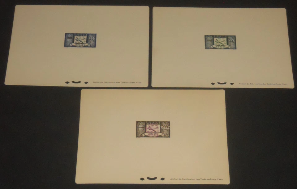 Monaco C27-9 1949 DC-3 Airplane proof card set  no gum as issued - Image 1 of 2