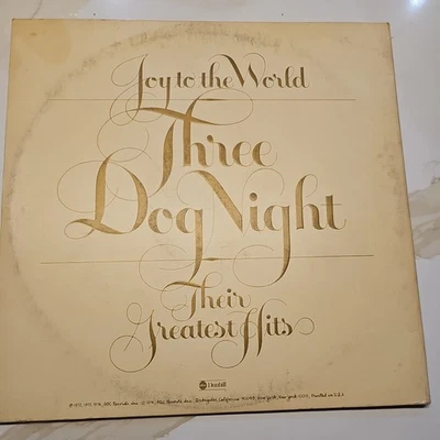 Three Dog Night "Joy To The World / Their Greatest Hits "  VInyl Record LP - Image 1 of 3