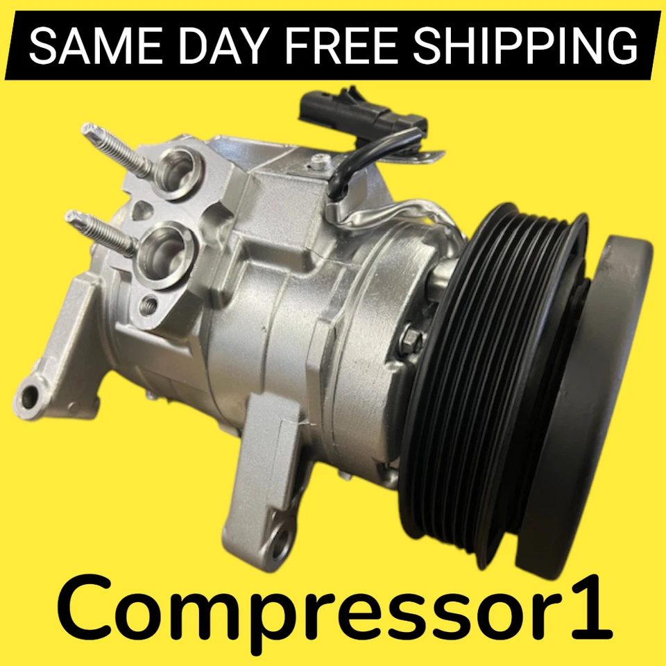 AC Compressor For Dodge Dakota Ram 1500 V6 3.7L V8 4.7L 2004 2005 2006 2007 - Image 1 of 3