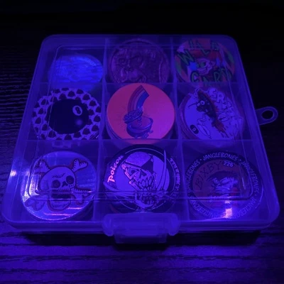 Lot Of Vintage 1990s POGs 50 POGs And 2 Slammers 🔥 Holographic, Poison, 8 Ball - Image 1 of 4