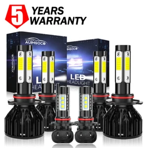 For Jeep Grand Cherokee 1999 2000 2001-2004 LED Headlight Hi-Lo Beam +Fog Light - Bild 1 von 18
