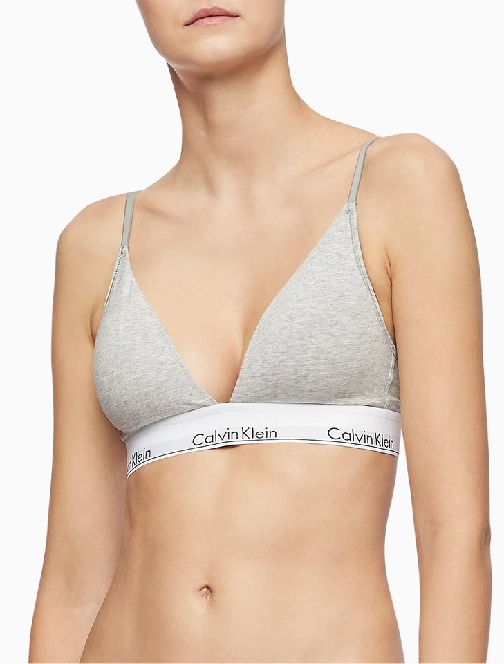 Calvin Klein Modern Cotton Lightly Lined Triangle Bralette - QF5650 - Image 1 of 1