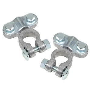 2pc Heavy Duty 6 - 12 Volt Truck Top Post Battery Terminal New - Picture 1 of 1