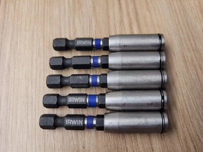 IRWIN Tools 1837577 Performance 2-1/4" Impact Magnetic C-Ring Bit Holder, 5-pack - Image 1 of 4