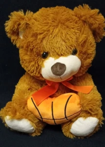 KellyToy Basketball Herz Teddybär Plüschtier Stofftier Spielzeug - Bild 1 von 11