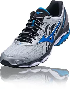 NEW *RARE* 2018 MIZUNO WAVE INSPIRE 14 SNEAKERS/SHOES - BLUE/SILVER - US8/UK7.5 - Picture 1 of 11
