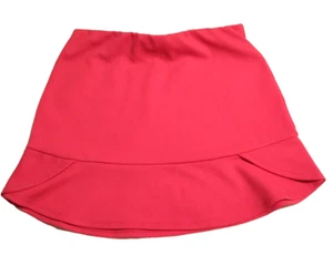 GB Hot Pink Tiered Mini Skirt Size Large Elastic Waist Summer Fun Cruise Beach - Picture 1 of 6