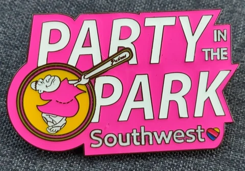 San Diego Padres Party in the Park Southwest Promo Pin & City Connect Koozie Cover
