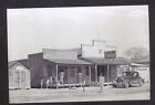 REAL PHOTO ALAMO TEXAS DOWNTOWN MEAT MARKET OLD CARS POSTCARD COPY