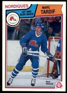 1983-84 O-Pee-Chee Marc Tardif Quebec Nordiques #305