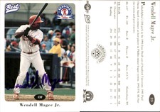 Wendell Magee Signed 1996 Best Reading Phillies #23 Card Reading Phillies