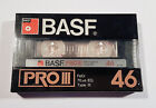 Kaseta audio BASF PRO III 46, typ III, FeCr, rzadka, oryginalne opakowanie, zapieczętowana!