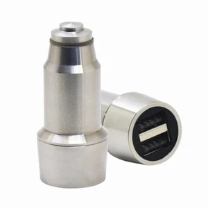 3.1A Car Charger 2-Port USB Power Adapter Stainless Steel DC for SmartPhones - Picture 1 of 6