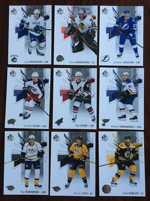 (  U SELECT CARDS ) 2016-17 Upper Deck SP Authentic HOCKEY  Singles 🔽 - Image 1 of 3