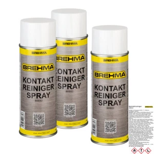 3x BREHMA Kontaktreiniger Elektronik Elektro Kontaktspray Spray wasserabweisend - Bild 1 von 3