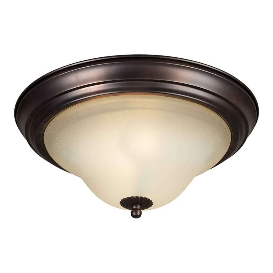 Forte Lighting 2 Light Flush Mount in Antique Bronze - 2530-02-32 - Image 1 of 1