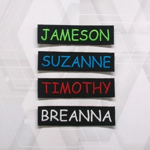 Name Tapes, Military Nametapes, Custom Name Patches, Embroidered Name Tags - Picture 1 of 10