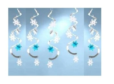 Snowflake Dizzy Danglers #036039, 5/pk, decoración de copo de nieve Foto 1 de 4
