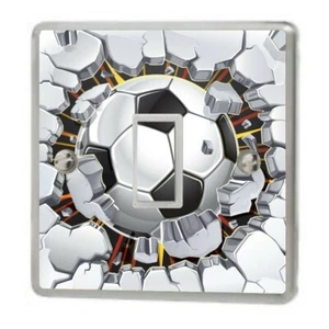 Pegatina de vinilo/cubierta de recubrimiento con interruptor de luz de fútbol y ladrillo sw54 - Imagen 1 de 4