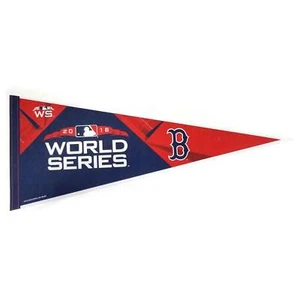 2018 MLB Americana League Champions Boston Rosso Sox Mondo Serie Gagliardetto - Picture 1 of 1