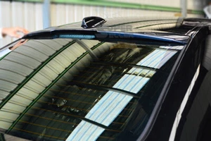 PAINTED BLACK FOR BMW E60 5-SERIES SEDAN A TYPE REAR WING ROOF LIP SPOILER WING - Picture 1 of 6