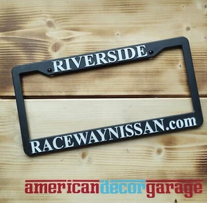 USA Nummernschildrahmen Kunststoff/License Plate Frame *Riverside NISSAN* - Picture 1 of 1