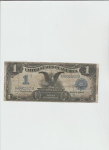 1899 $1 Silver Certificate Black Eagle in circulated condition - Picture 1 of 5