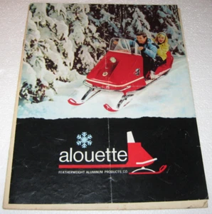 1960's Alouette Snowmobile Brochure Flyer Factory Genuine Original OEM - Bild 1 von 1