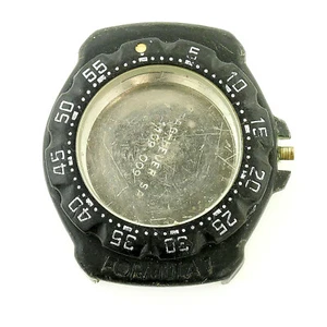 TAG HEUER FORMULA 1 383.513 BLACK BEZEL / BLACK CASE FOR PARTS OR REPAIRS - Picture 1 of 5