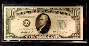 1950*A $10.00 G (CHICAGO) STAR FRN. Nice Corners, VIVID Colors, NO TEARS/Ivy B.P - Picture 1 of 2