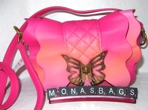 Betsey Johnson New Flights of Fancy Ruffle Pink Muti Crossbody NWT $88 - Picture 1 of 9