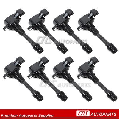 Fits 2009 NISSAN Pathfinder 5.6L 224338J115 8PCS Ignition Coil - Image 1 of 4