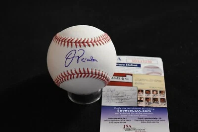 Oswald Peraza Signed Autographed OML Baseball LA Los Angeles Angels JSA COA - Image 1 of 2