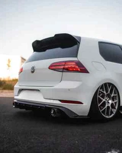 VW Golf, Golf GTI & R Mk7 / Mk7,5 schwarz glänzend Heckspoiler + Heckdiffusor Zaero - Bild 1 von 22