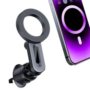 Car Mount Magnetic Car Phone Holder Vent for MagSafe iPhone 16 Pro 15 14 Samsung - Picture 1 of 5