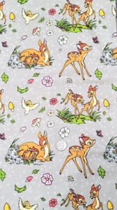 CUTE - 1 yard - Soft FLANNEL - BAMBI - by Camelot Fabrics - Picture 1 of 2