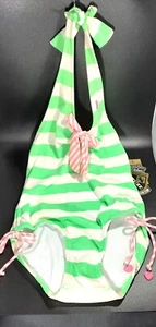 Juicy Couture Vintage Girls Size 12 Stretch Terry 1 Piece Bathing Suit NWT - Picture 1 of 4