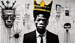 Tribute to Jean Michel Basquiat 120x70cm Canvas 2cm/Pop Art/Street Art - Picture 1 of 1
