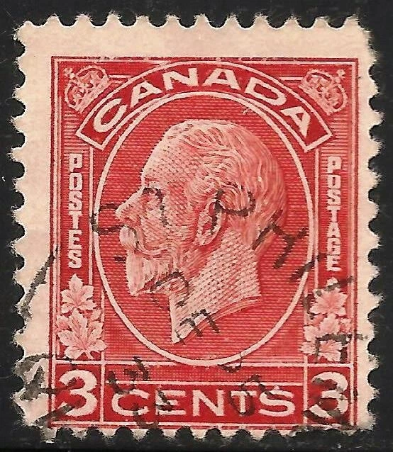Canada #197c (A69) FVF USED - 1932 3c King George V - Type II - Image 1 of 1
